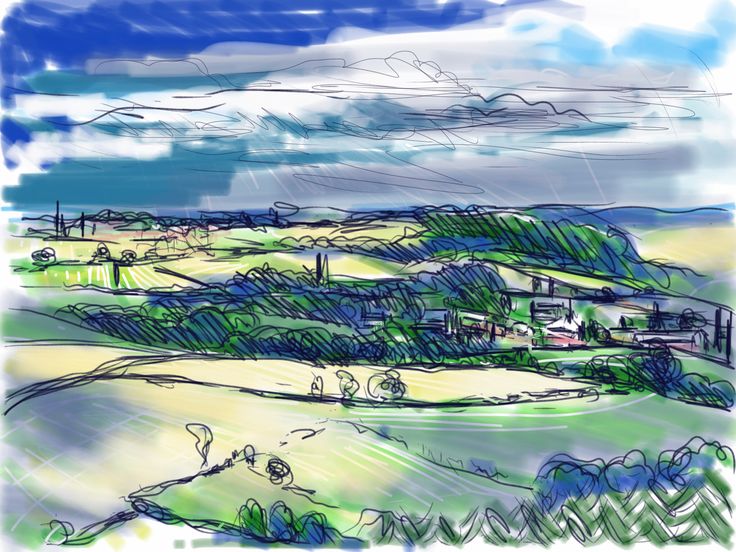 Moss Valley from the Inn at Trowey