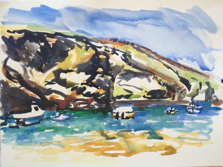tide coming in at port isaac