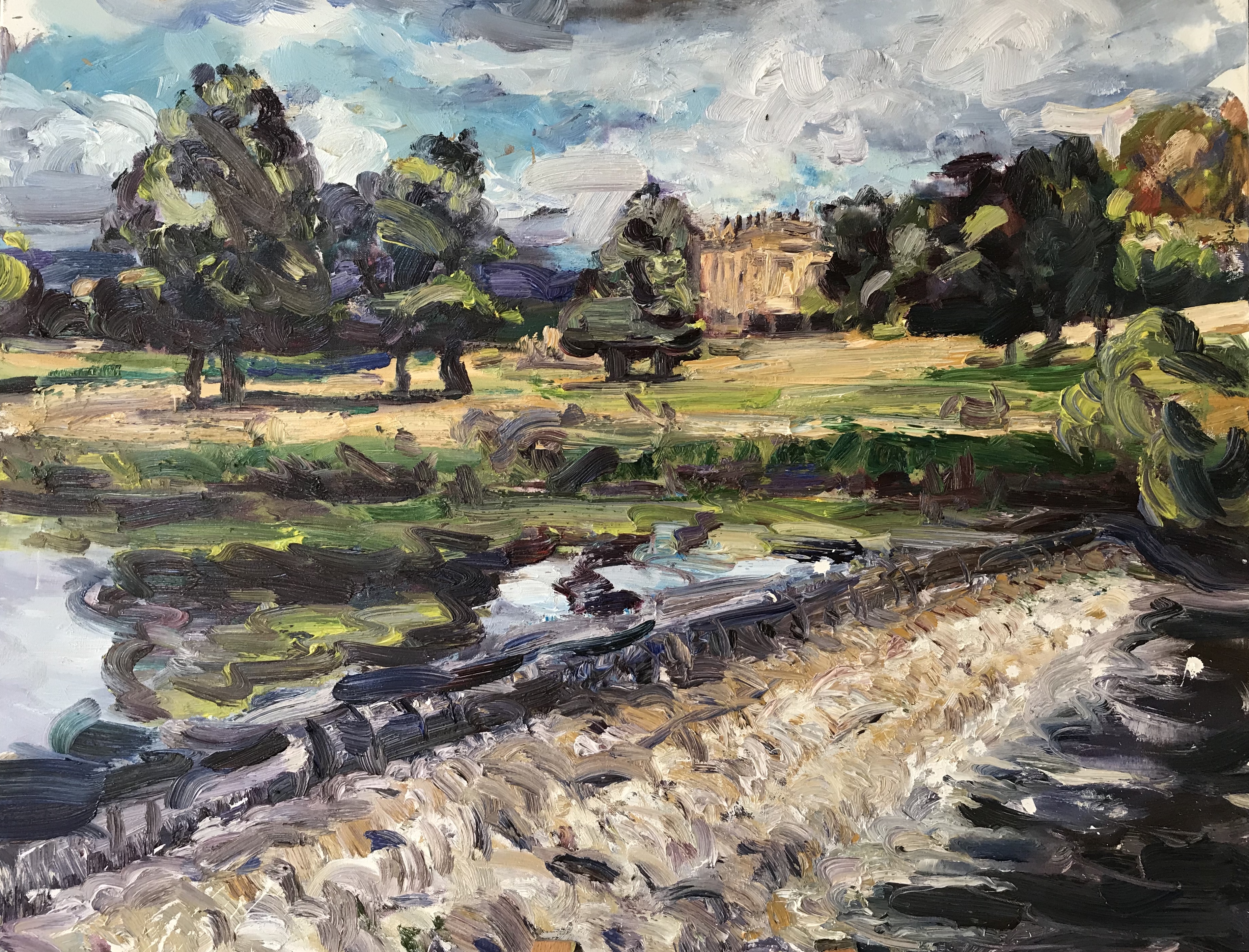 chatsworth from the Derwent