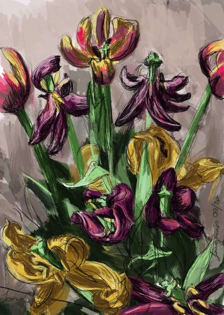 Tulips Past the Best