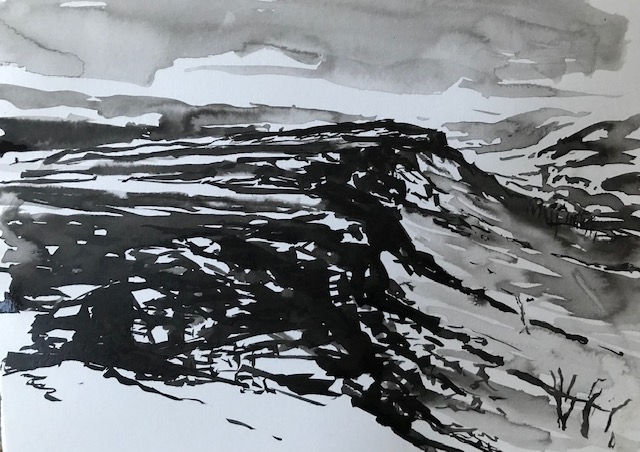 white edge from curbar